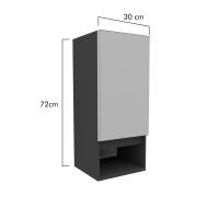 Bucatarie FOLLOW corp superior GR 30-72 FRONT PAL  0164 / decor Gri